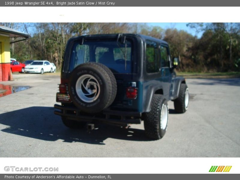 Bright Jade Satin Glow / Mist Grey 1998 Jeep Wrangler SE 4x4