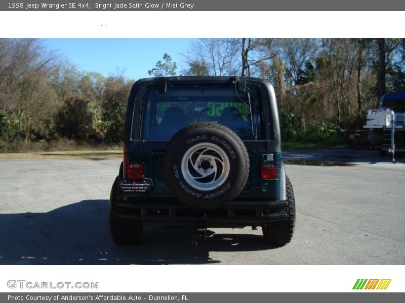 Bright Jade Satin Glow / Mist Grey 1998 Jeep Wrangler SE 4x4