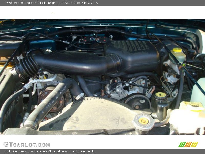 Bright Jade Satin Glow / Mist Grey 1998 Jeep Wrangler SE 4x4