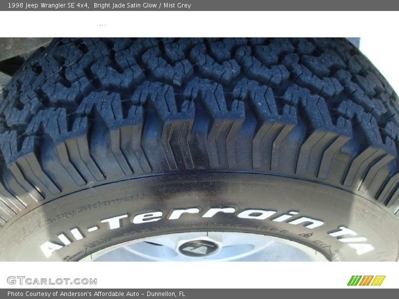 Bright Jade Satin Glow / Mist Grey 1998 Jeep Wrangler SE 4x4