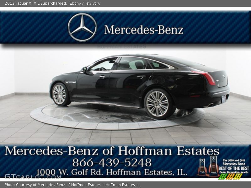 Ebony / Jet/Ivory 2012 Jaguar XJ XJL Supercharged