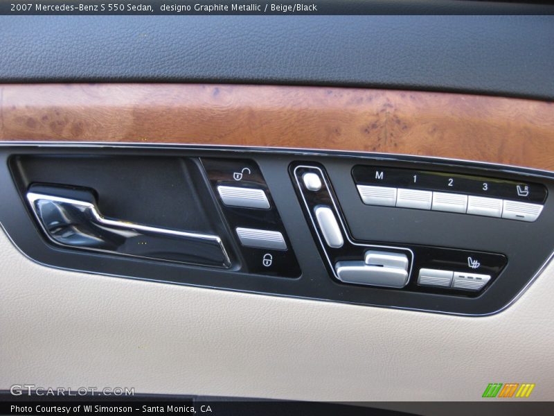 designo Graphite Metallic / Beige/Black 2007 Mercedes-Benz S 550 Sedan