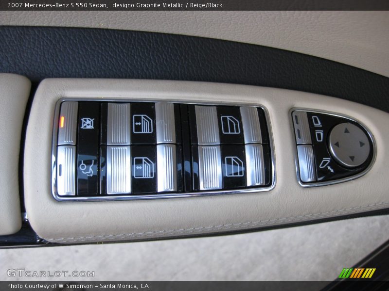 designo Graphite Metallic / Beige/Black 2007 Mercedes-Benz S 550 Sedan