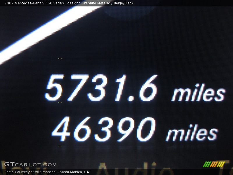 designo Graphite Metallic / Beige/Black 2007 Mercedes-Benz S 550 Sedan