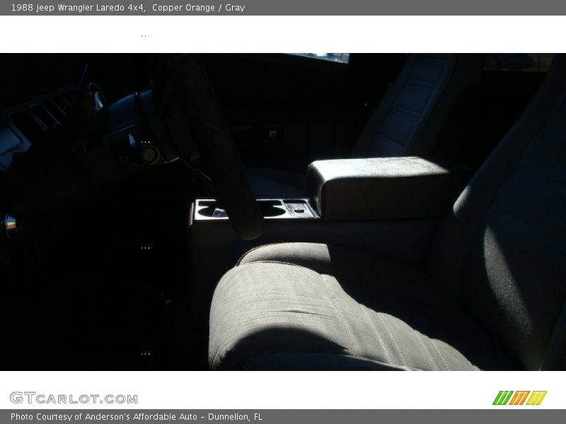 Copper Orange / Gray 1988 Jeep Wrangler Laredo 4x4