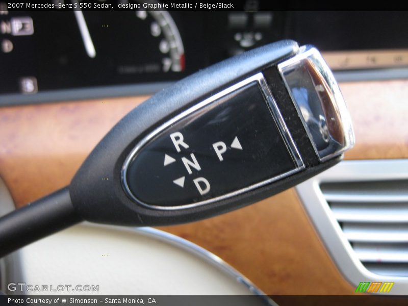 designo Graphite Metallic / Beige/Black 2007 Mercedes-Benz S 550 Sedan