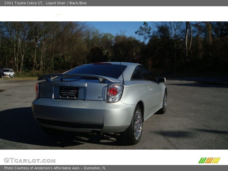 Liquid Silver / Black/Blue 2001 Toyota Celica GT