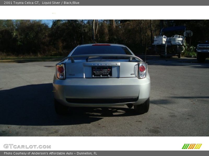 Liquid Silver / Black/Blue 2001 Toyota Celica GT