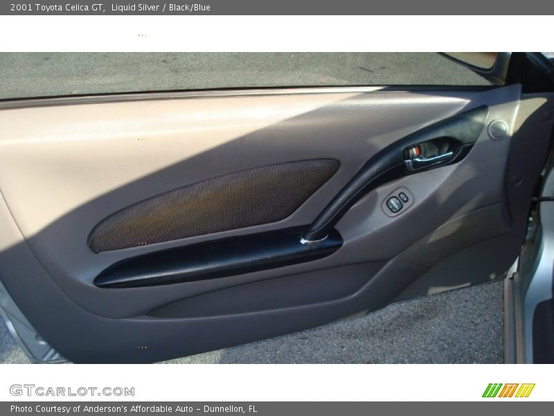 Liquid Silver / Black/Blue 2001 Toyota Celica GT