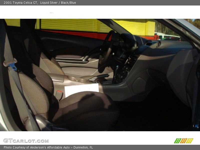 Liquid Silver / Black/Blue 2001 Toyota Celica GT