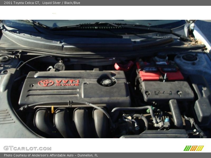 Liquid Silver / Black/Blue 2001 Toyota Celica GT