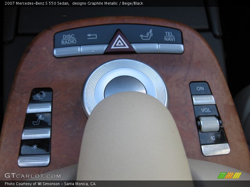 designo Graphite Metallic / Beige/Black 2007 Mercedes-Benz S 550 Sedan