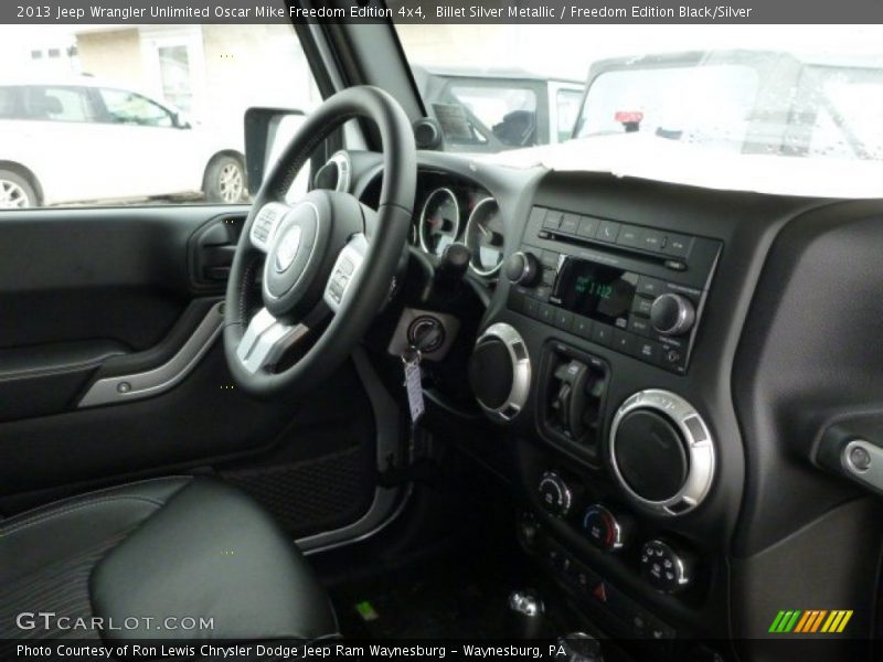Billet Silver Metallic / Freedom Edition Black/Silver 2013 Jeep Wrangler Unlimited Oscar Mike Freedom Edition 4x4
