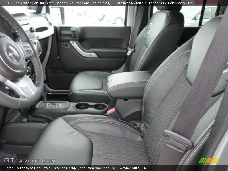  2013 Wrangler Unlimited Oscar Mike Freedom Edition 4x4 Freedom Edition Black/Silver Interior
