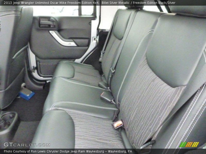 Rear Seat of 2013 Wrangler Unlimited Oscar Mike Freedom Edition 4x4