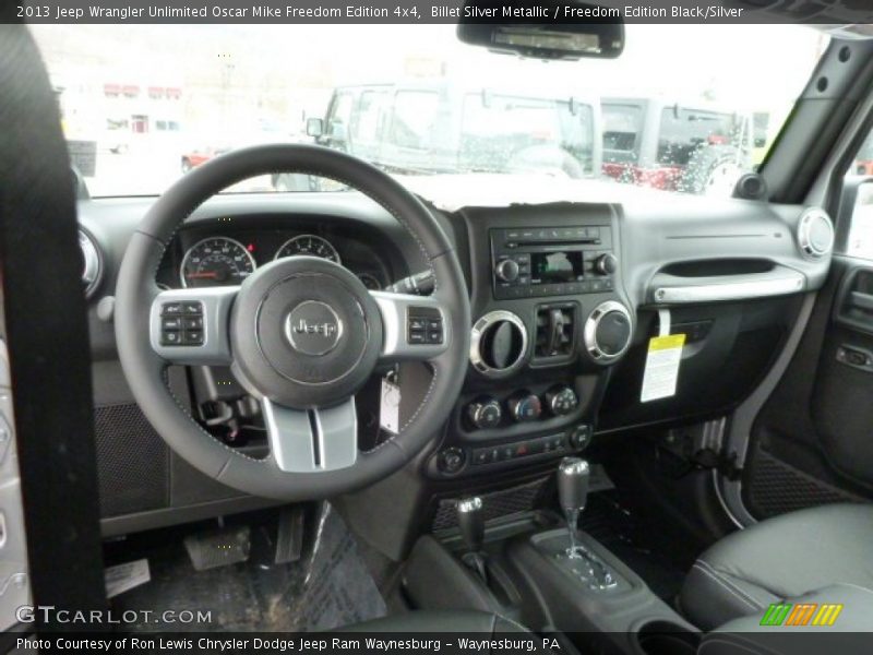 Dashboard of 2013 Wrangler Unlimited Oscar Mike Freedom Edition 4x4