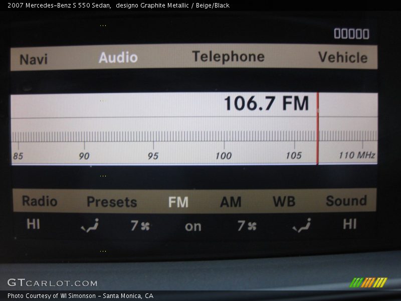 designo Graphite Metallic / Beige/Black 2007 Mercedes-Benz S 550 Sedan