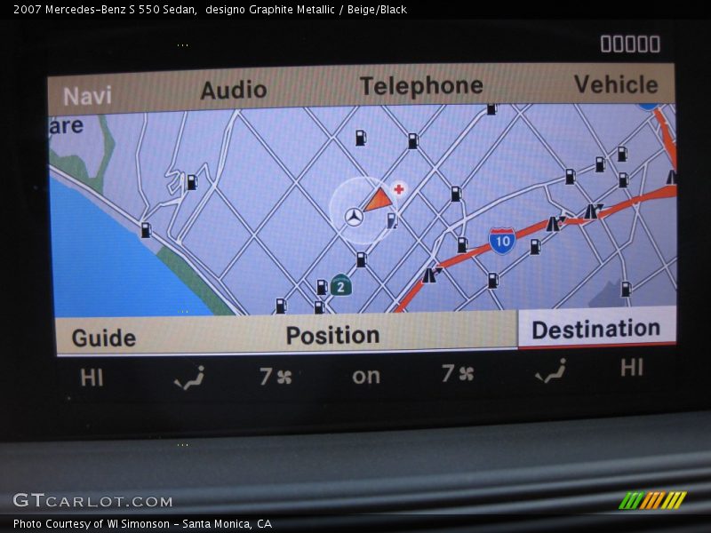 designo Graphite Metallic / Beige/Black 2007 Mercedes-Benz S 550 Sedan
