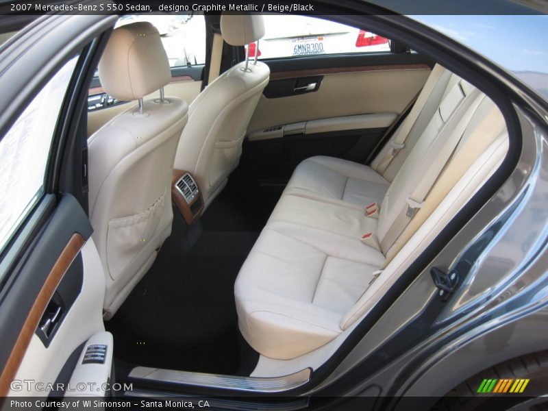 designo Graphite Metallic / Beige/Black 2007 Mercedes-Benz S 550 Sedan