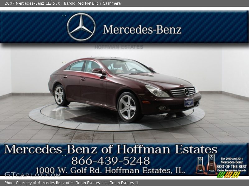 Barolo Red Metallic / Cashmere 2007 Mercedes-Benz CLS 550