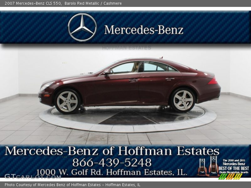 Barolo Red Metallic / Cashmere 2007 Mercedes-Benz CLS 550