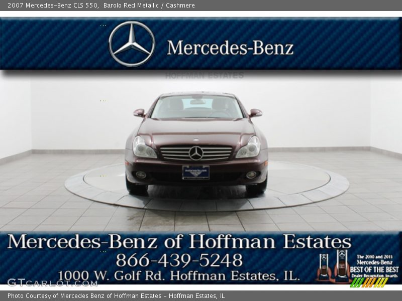 Barolo Red Metallic / Cashmere 2007 Mercedes-Benz CLS 550