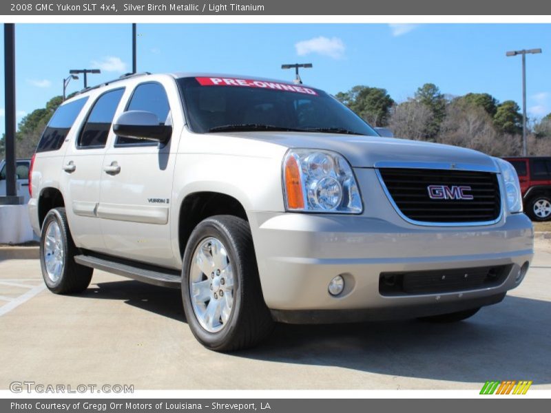 Silver Birch Metallic / Light Titanium 2008 GMC Yukon SLT 4x4