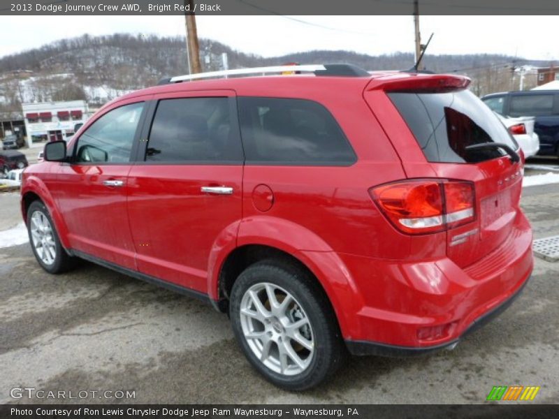 Bright Red / Black 2013 Dodge Journey Crew AWD