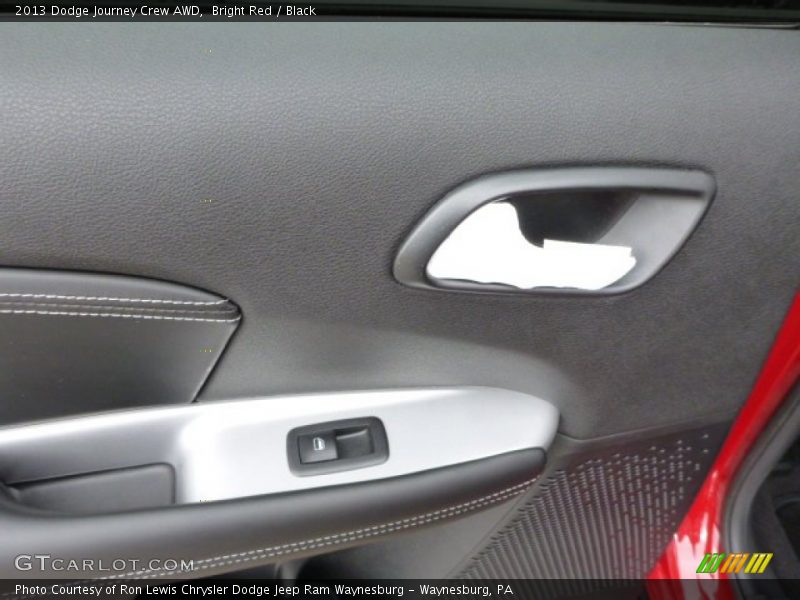Bright Red / Black 2013 Dodge Journey Crew AWD