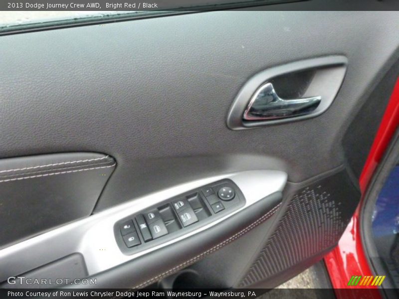 Bright Red / Black 2013 Dodge Journey Crew AWD