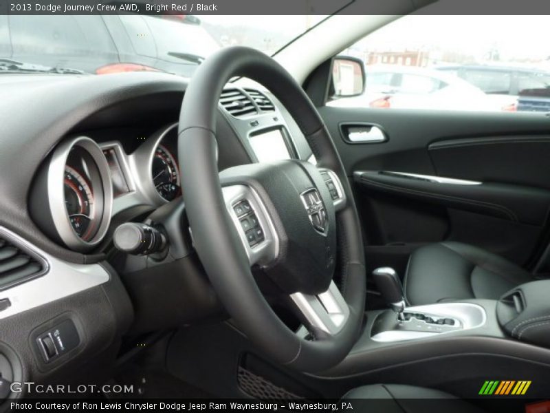 Bright Red / Black 2013 Dodge Journey Crew AWD