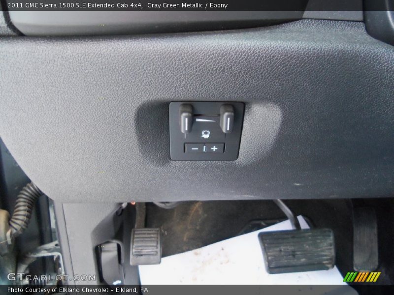Gray Green Metallic / Ebony 2011 GMC Sierra 1500 SLE Extended Cab 4x4