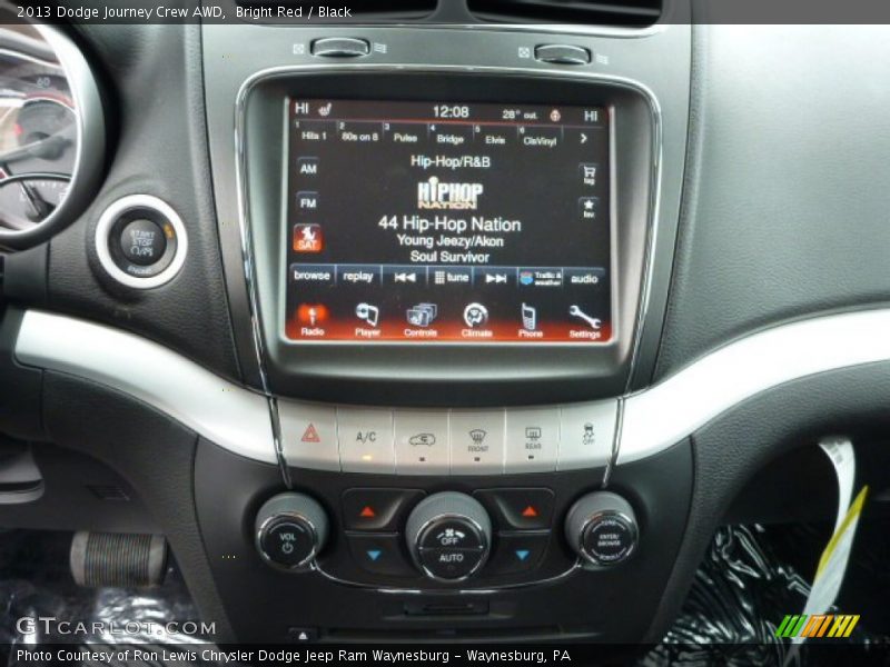 Bright Red / Black 2013 Dodge Journey Crew AWD