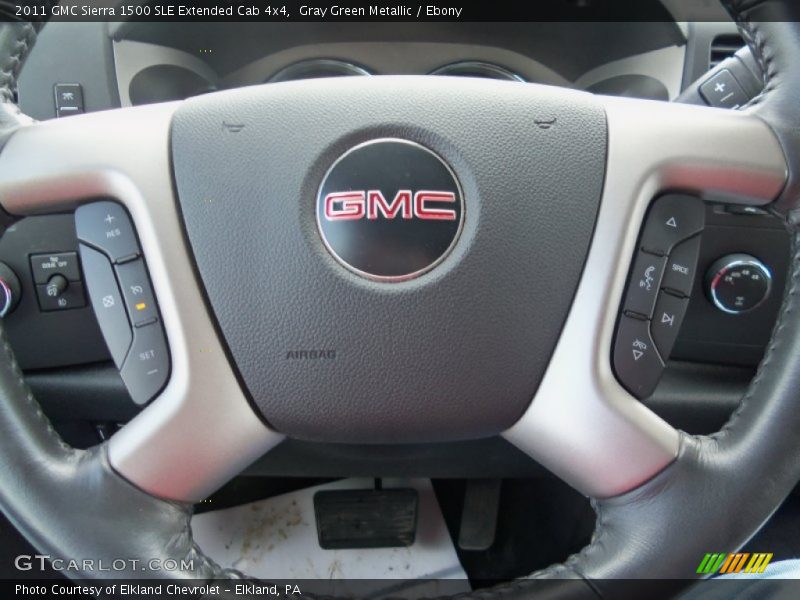  2011 Sierra 1500 SLE Extended Cab 4x4 Steering Wheel