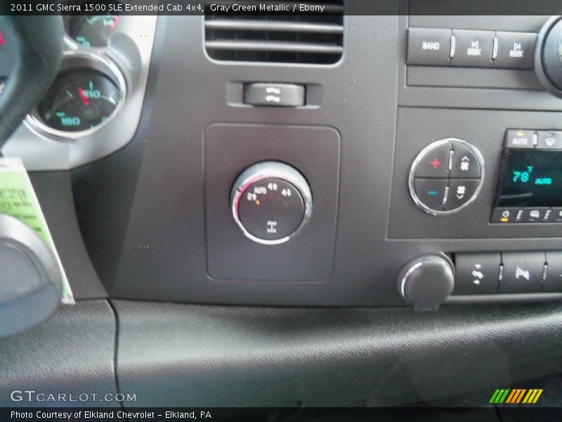 Gray Green Metallic / Ebony 2011 GMC Sierra 1500 SLE Extended Cab 4x4