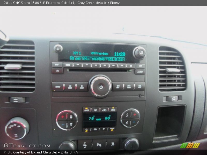 Controls of 2011 Sierra 1500 SLE Extended Cab 4x4