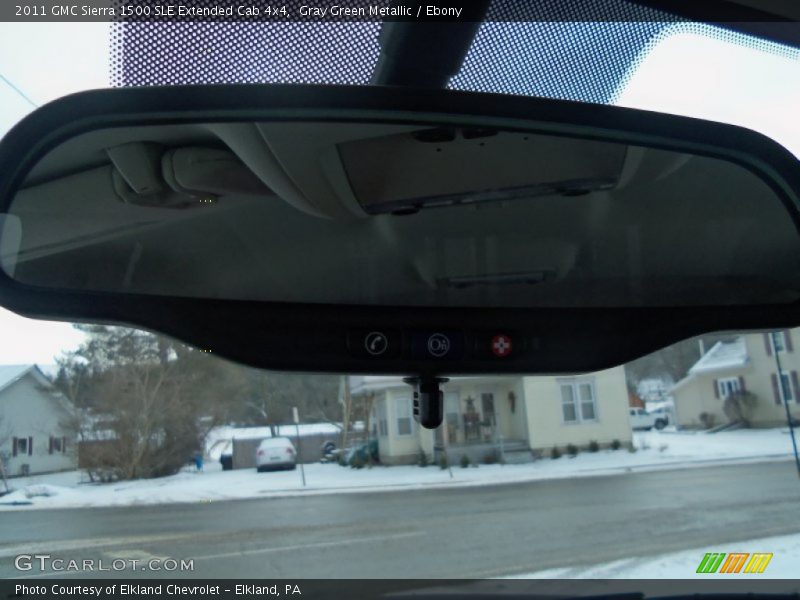 Gray Green Metallic / Ebony 2011 GMC Sierra 1500 SLE Extended Cab 4x4