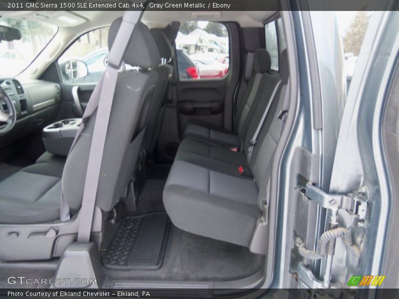 Rear Seat of 2011 Sierra 1500 SLE Extended Cab 4x4