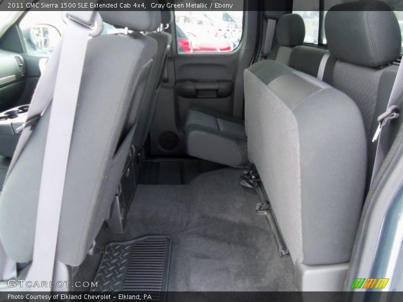 Gray Green Metallic / Ebony 2011 GMC Sierra 1500 SLE Extended Cab 4x4