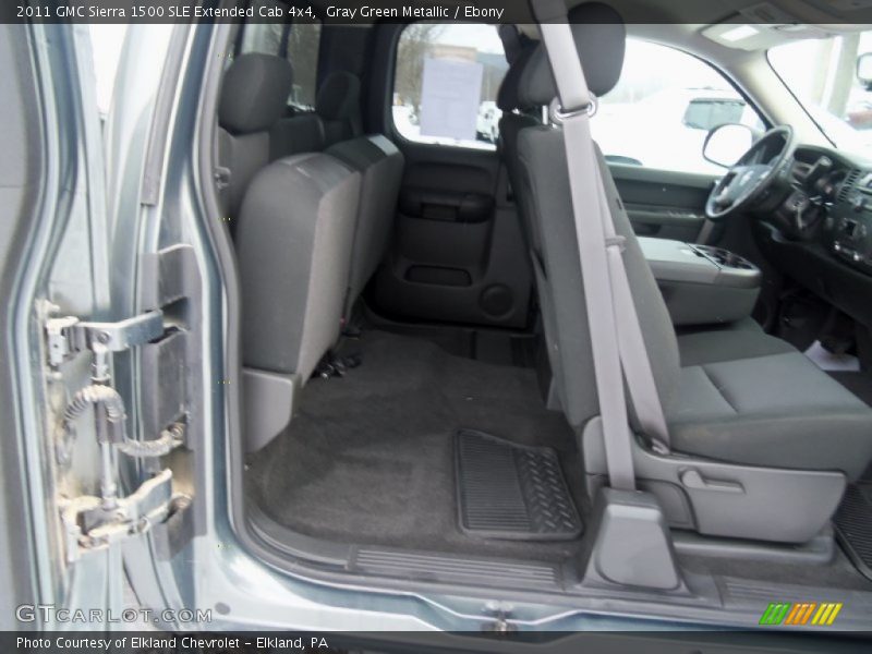 Gray Green Metallic / Ebony 2011 GMC Sierra 1500 SLE Extended Cab 4x4