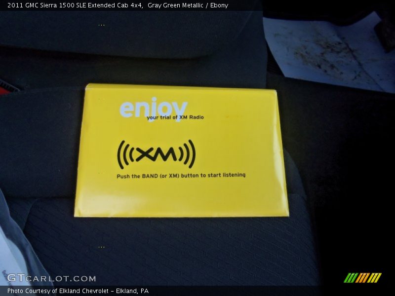 Gray Green Metallic / Ebony 2011 GMC Sierra 1500 SLE Extended Cab 4x4
