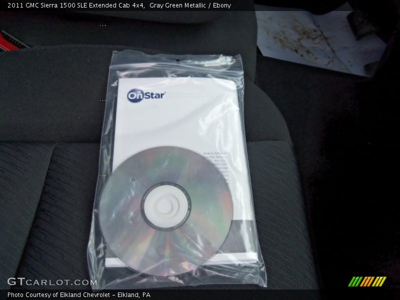 Gray Green Metallic / Ebony 2011 GMC Sierra 1500 SLE Extended Cab 4x4