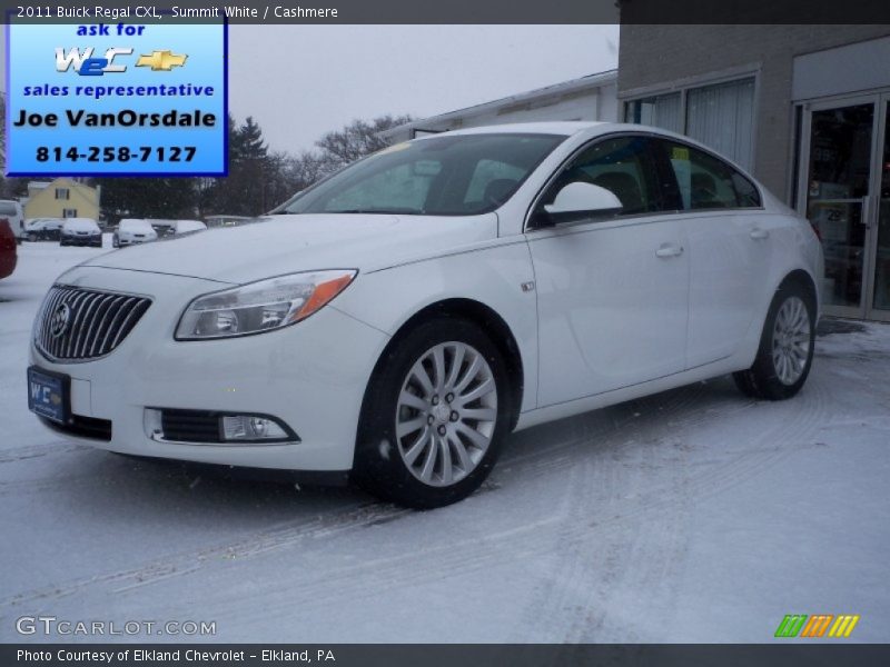 Summit White / Cashmere 2011 Buick Regal CXL