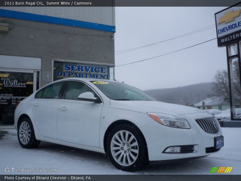 Summit White / Cashmere 2011 Buick Regal CXL