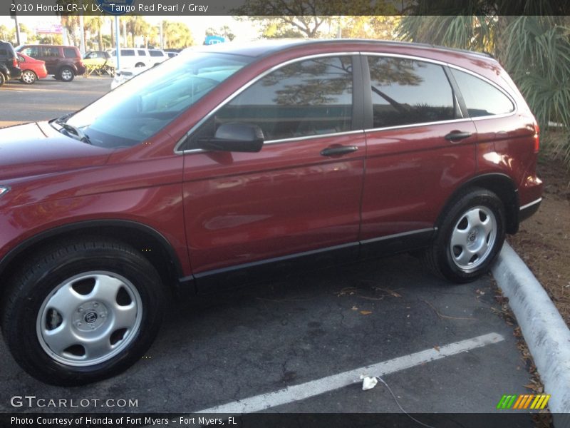 Tango Red Pearl / Gray 2010 Honda CR-V LX