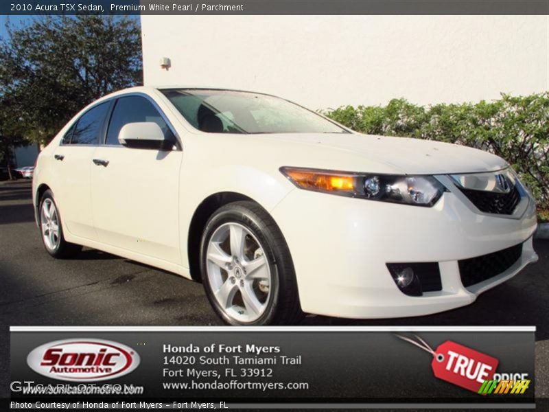 Premium White Pearl / Parchment 2010 Acura TSX Sedan