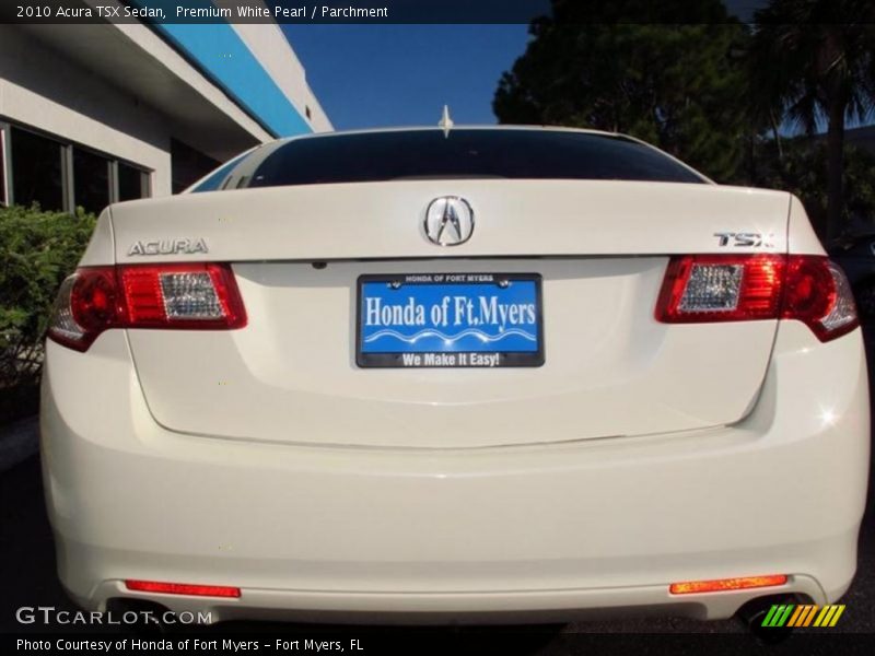 Premium White Pearl / Parchment 2010 Acura TSX Sedan
