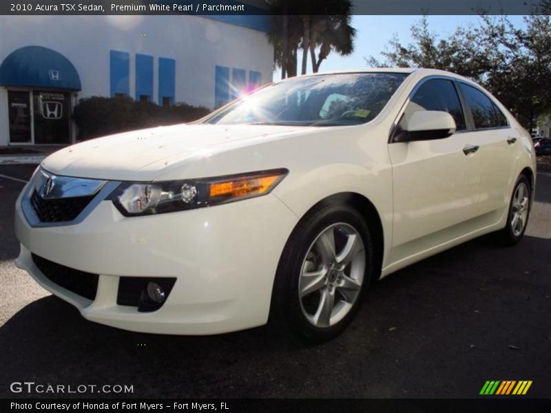 Premium White Pearl / Parchment 2010 Acura TSX Sedan
