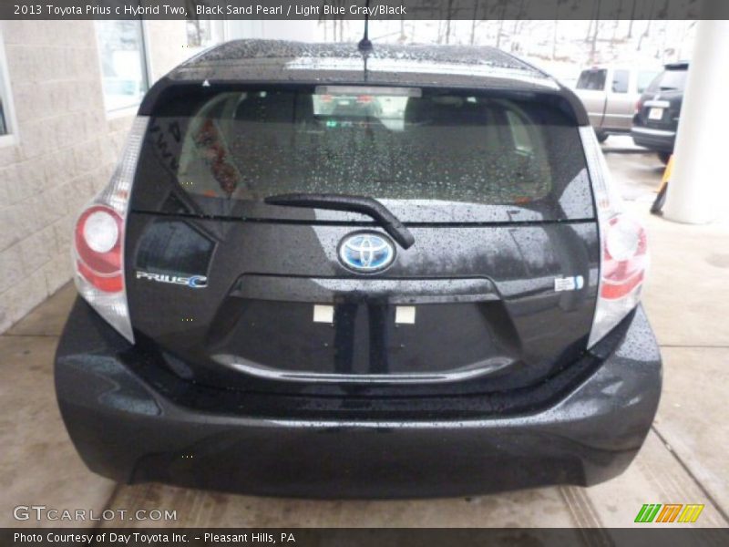 Black Sand Pearl / Light Blue Gray/Black 2013 Toyota Prius c Hybrid Two
