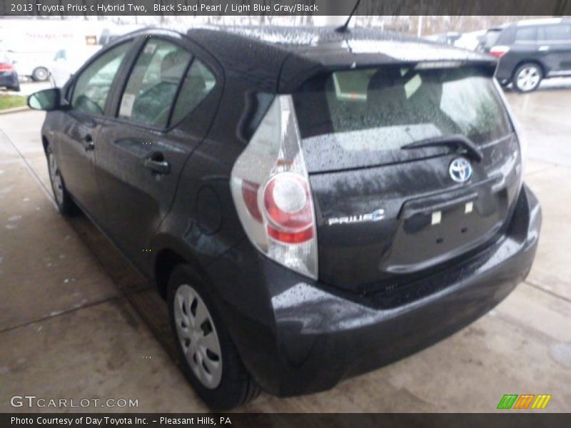 Black Sand Pearl / Light Blue Gray/Black 2013 Toyota Prius c Hybrid Two